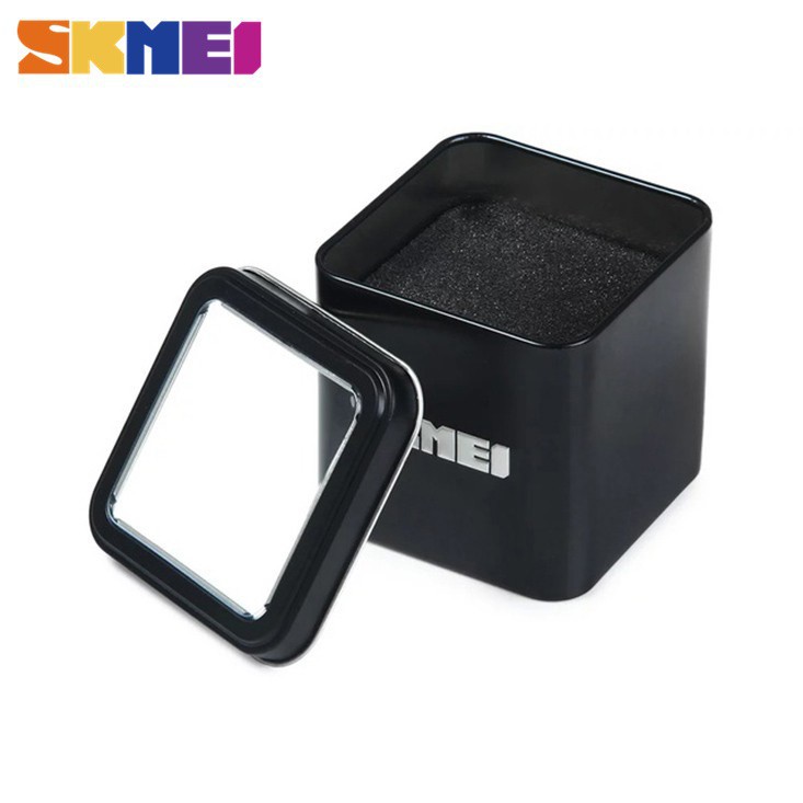รูปภาพสินค้าแรกของSKMEI กล่องโลหะ เก็บนาฬิกาข้อมือ กล่องของขวัญ 06 box SKMEI LOGO BOX06 watch BOX Gift Box Package