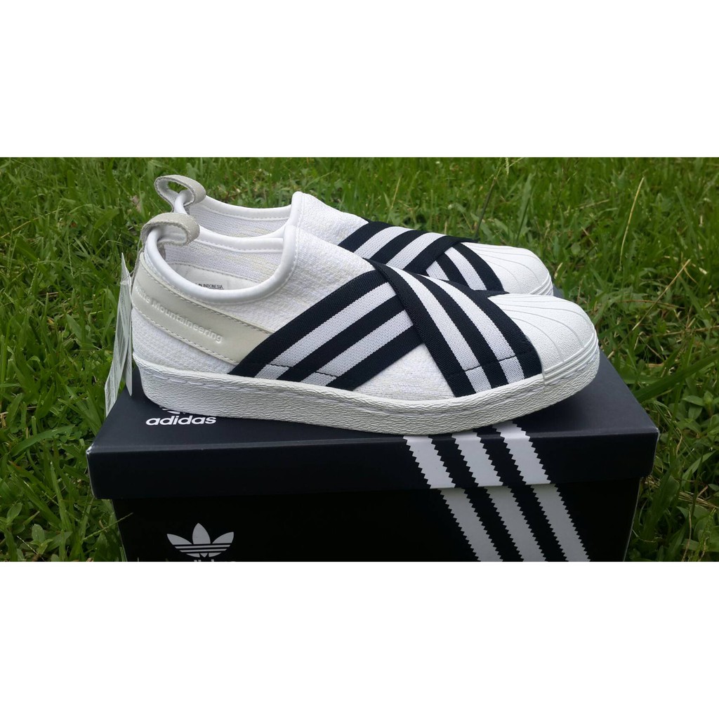 adidas gazelle silver green womens Adidas x White Mountaineering Superstar Slip On PK Collegiate Blue main image 1