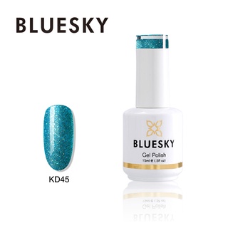 สีเจล กลิตเตอร์ Bluesky gel polish กลิตเตอร์ฟ้า KD45