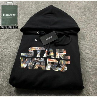 ฟรีถุงกระดาษ มีฮู้ด เสื้อแจ็กเก็ต Star Wars Full Cotton X Pull and Bear // เสื้อกันหนาว Star War X Pull &amp; Bear คุณภาพพรีเมี่ยม