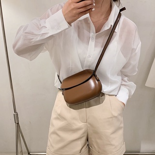 เกาหลีลวดลายถุงอาน 2021 ใหม่มินิกระเป๋า crossbody หญิงป่า ins ถุงโทรศัพท์มือถือแนวโน้มถุงเล็ก