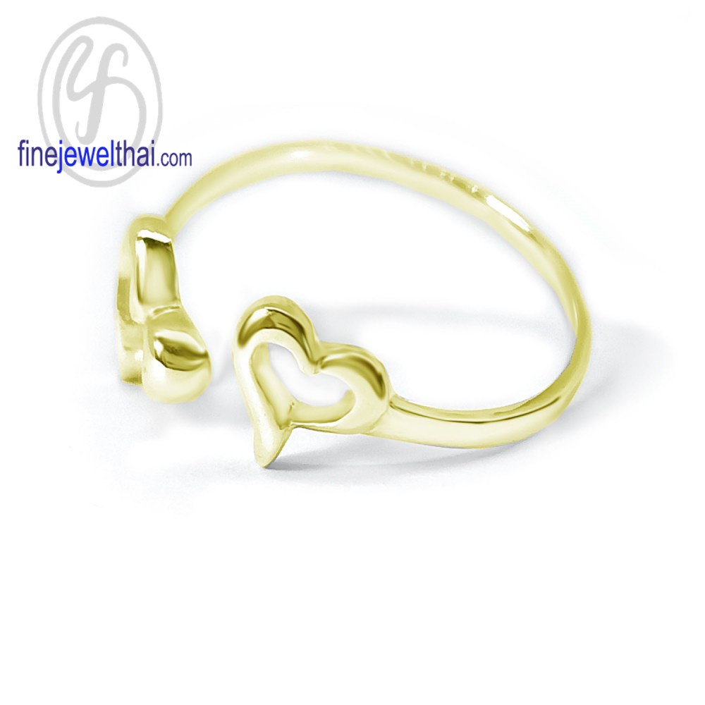 finejewelthai-แหวนเงิน-เงินแท้925-ชุบทอง-ชุบพิ้งค์โกลด์-silver-ring-r143800-g-pg-ราคาต่อวง-เลือกสีตัวเรือนได้