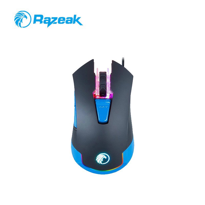 เมาส์ Razeak RM-X07 Gaming Mouse เมาส์เล่นเกมส์ ยาว1.8m จับพอดีมือ ...