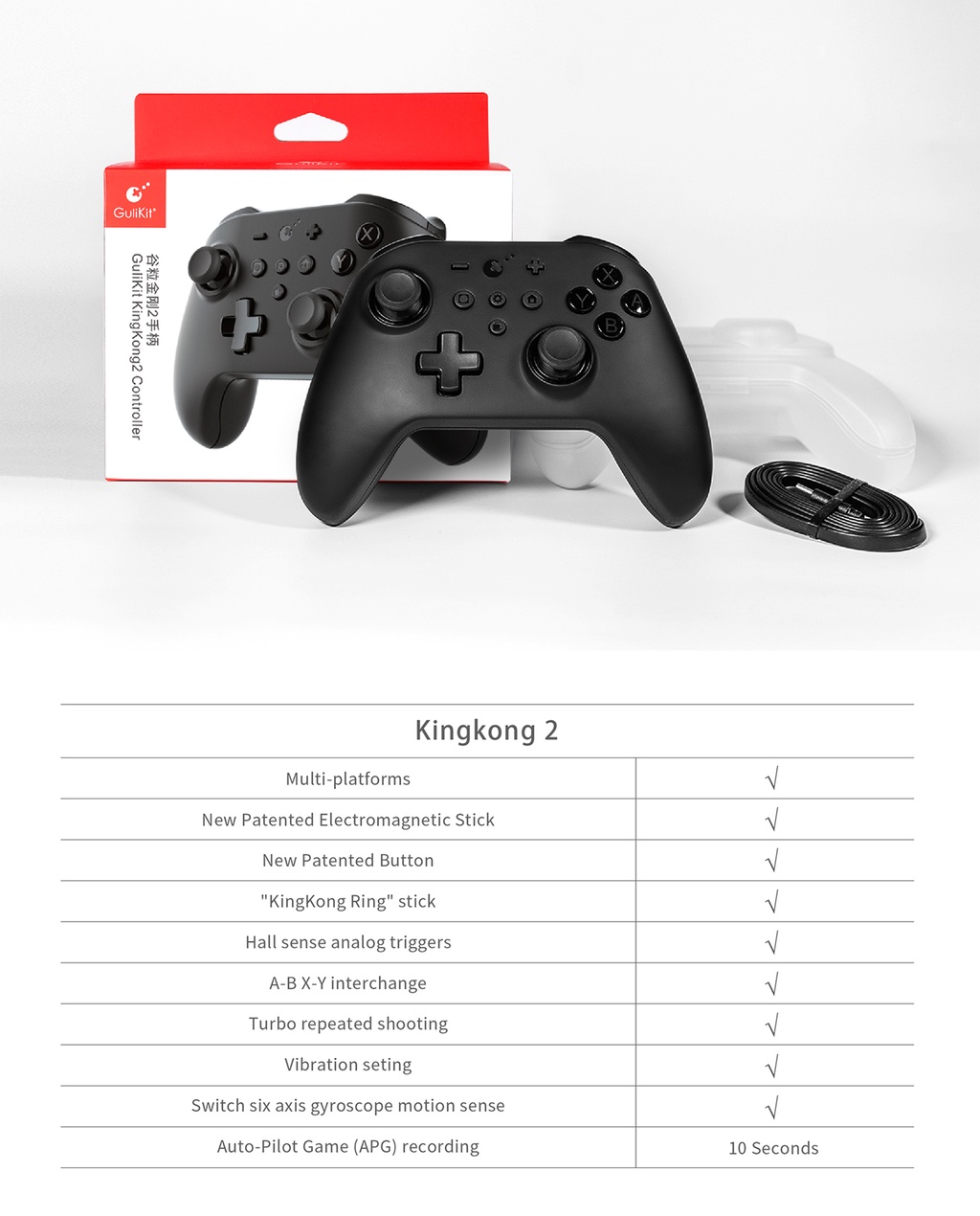 Gulikit NS08 Kingkong 2 Controller จอยคิงคอง 2 ยอดนิยม อัพเดท 2.0 ของ ...