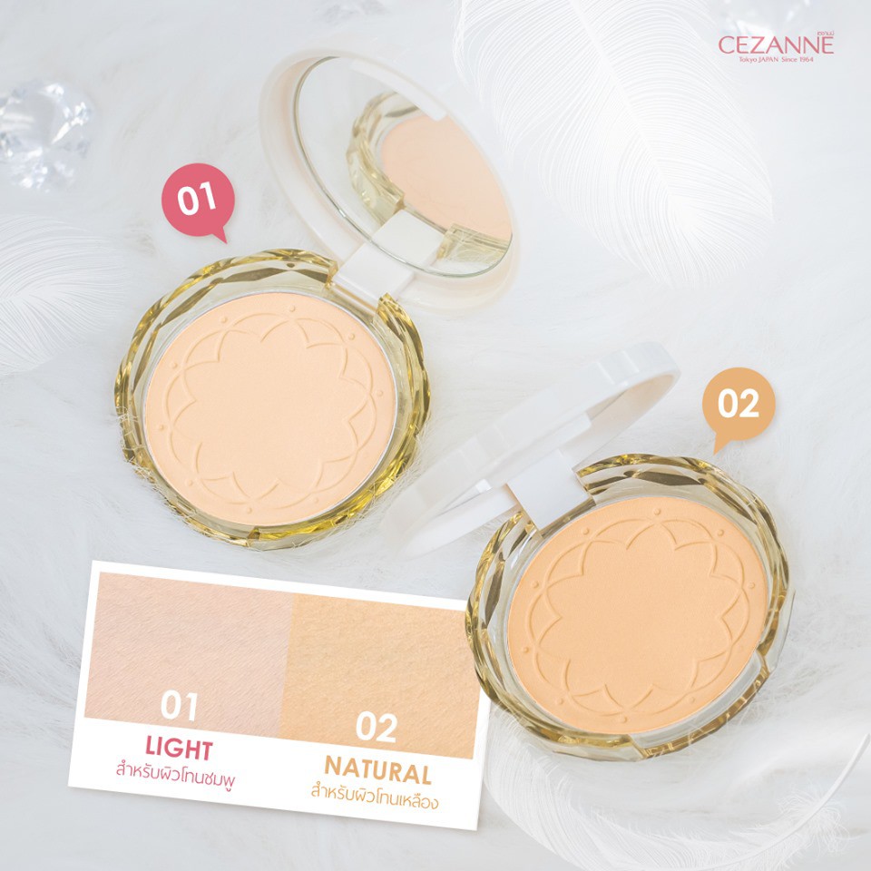 cezanne-uv-silk-cover-powder-refill-แป้งไม่ผสมรองพื้น-เนื้อเนียนนุ่มดุจใยไหม