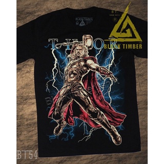 Tee △  BT 54 Thor เสื้อยืด สีดำ BT Black Timber T-Shirt ผ้าคอตตอน สกรีนลายแน่น S M L XL XXL