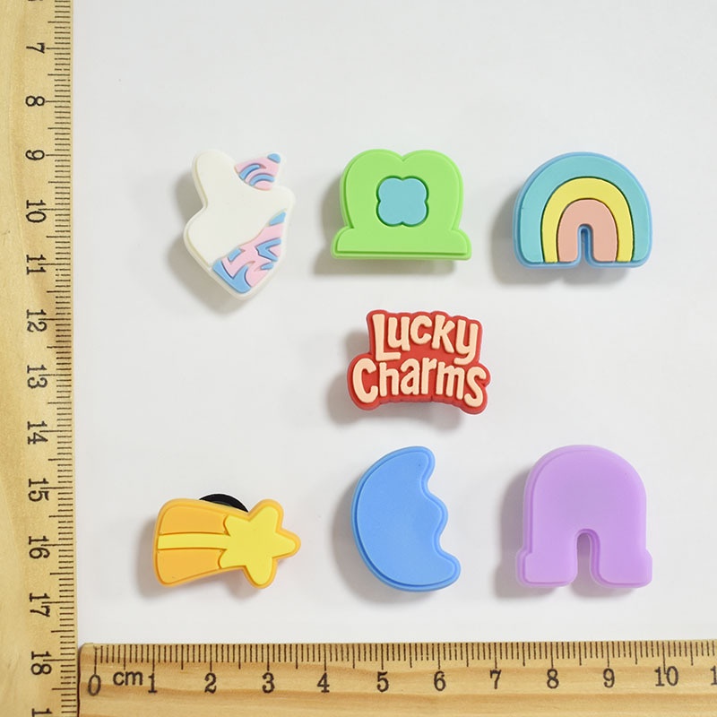 crocs-jibbitz-pins-จี้รูปดาวนําโชค-หลากสีสัน-สําหรับตกแต่งรองเท้า-diy