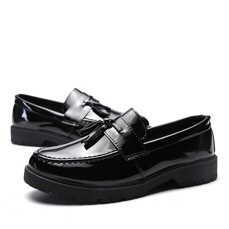 ภาพสินค้ารองเท้าโลฟเฟอร์หนัง สีดำ สำหรับผู้ชาย จากร้าน sunday1.th บน Shopee ภาพที่ 8