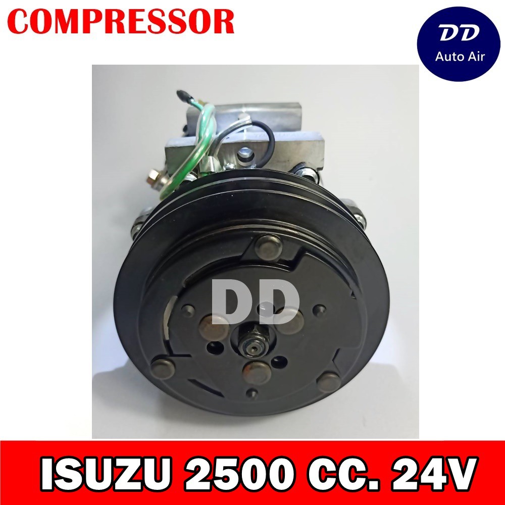 compressor-คอมแอร์-isuzu-2500-24v-คอมเพลสเซอร์แอร์รถยนต์