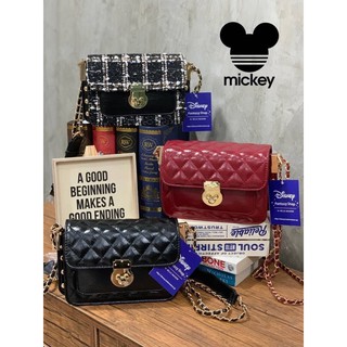 💕 Mickey Mouse STUD DETAIL PUSH LOCK BAG