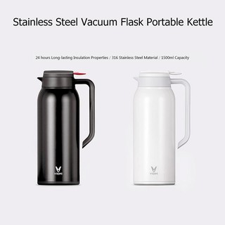 ภาพขนาดย่อของภาพหน้าปกสินค้าViomi 1.5L. Vacuum Flask - กระติกน้ำร้อนแบบพกพาขนาด 1.5 ลิตร จากร้าน youpinmall บน Shopee