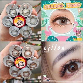 คอนแทคเลนส์ รุ่น Chiffon/Cillon/Stella/Jennifer  สีเทา/ตาล Gray/Brown มีค่าสายตา (0.00)-(-10.00)