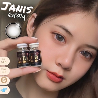 ✨Janis Gray ขนาดตาโต (Bigeyes) กรองแสง uv จดทะเบียนถูกต้อง 🇰🇷 คอนแทคเลนส์สัญชาติเกาหลี สายตาปกติ