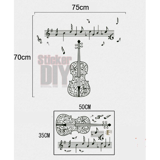 transparent-wall-sticker-สติ๊กเกอร์ติดผนัง-cello-music-กว้าง75cm-xสูง70cm