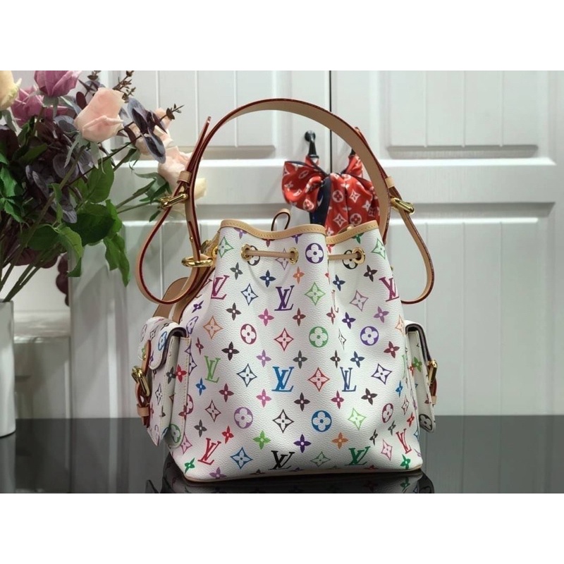 louis-vuitton-multicolor-bucket-bag-พร้อมส่ง-เนื้องานสวยหนังแท้-100