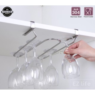 EZ 304 ที่แขวนแก้วไวน์ สแตนเลส ไวน์ แก้วไวน์  Stainless Wine Glass Rack Holder