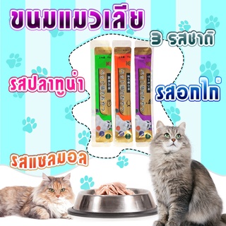 แบรนด์ดังของญี่ปุ่น サンヤン ขนมแมวเลีย​ รสชาติอร่อยถูกใจน้องเหมียว ชอบมาก เพิ่มความต้านทานสัตว์เลี้ยง