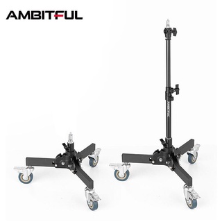 Ambitful ขาตั้งไฟสตูดิโอ LED แบบพับได้ ทนทาน ถอดออกได้ สําหรับไฟแฟลชสตูดิโอ