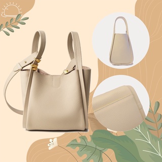 **พร้อมส่ง** Luxury Bag for Women Designer Handbag Genuine Leather 2022: Apricot
