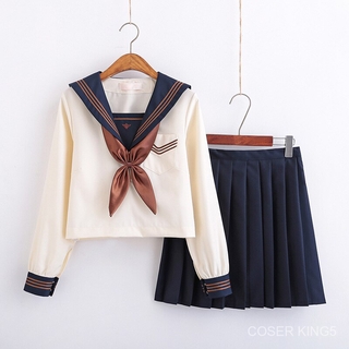 ชุดนักเรียน ญี่ปุ่น Japanese School Uniform สำหรับหญิง Kawaii Lolita Sailor jk Uniforms Cosplay Costumes Female Students