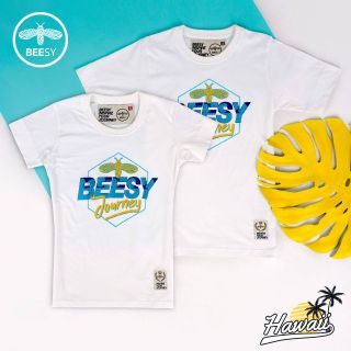 Beesy เสื้อยืด รุ่น Hawaii สีขาว