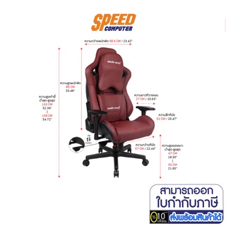 ภาพหน้าปกสินค้าGAMING CHAIR (เก้าอี้เกมมิ่ง) ANDA SEAT FURNITURE KAISER SERIES RED By Speedcom ที่เกี่ยวข้อง