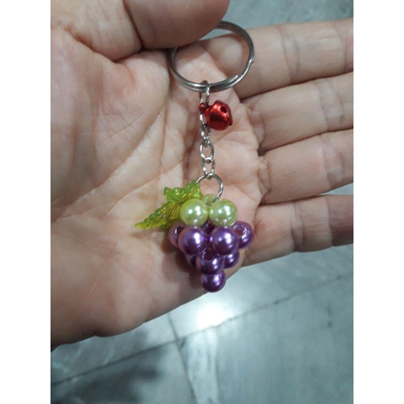 พวงกุญแจลูกปัดองุ่น-grape-beads