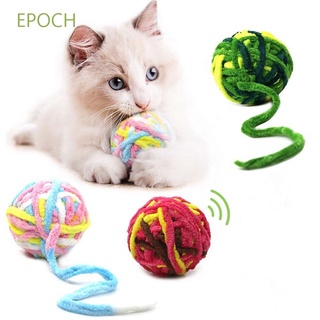 Epoch ของเล่นลูกบอลไหมพรมมีเสียงหลากสีสําหรับฝึกสัตว์เลี้ยงสุนัขแมว