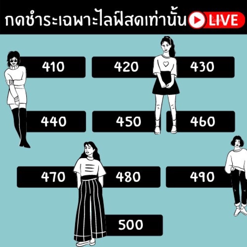 สำหรับซื้อเสื้อผ้าในไลฟ์