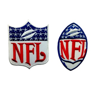 NFL ตัวรีดติดเสื้อ กีฬา อเมริกันฟุตบอล ทีม NFL ตกแต่งเสื้อผ้า หมวก กระเป๋า Embroidered Iron On