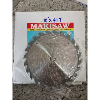ใบเลื่อยวงเดือน MAKISAW ขนาด 10นิ้ว 24ฟัน (มาตรฐานญี่ปุ่น) รูแกน1นิ้ว(25mm)