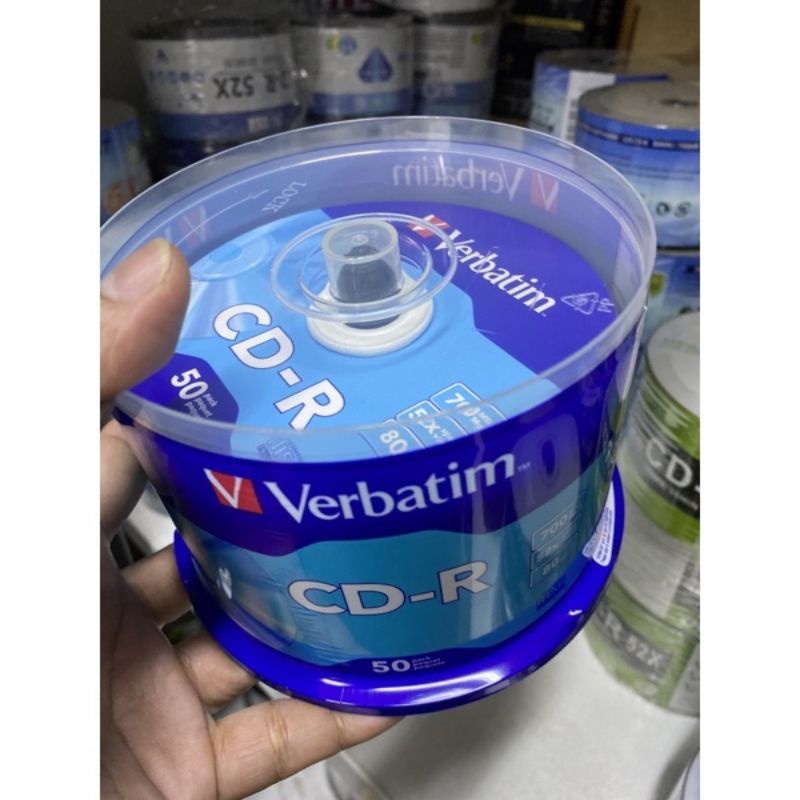 verbatim-แผ่นสีทอง-cd-r-52x-700mb-แพ็ค50แผ่น