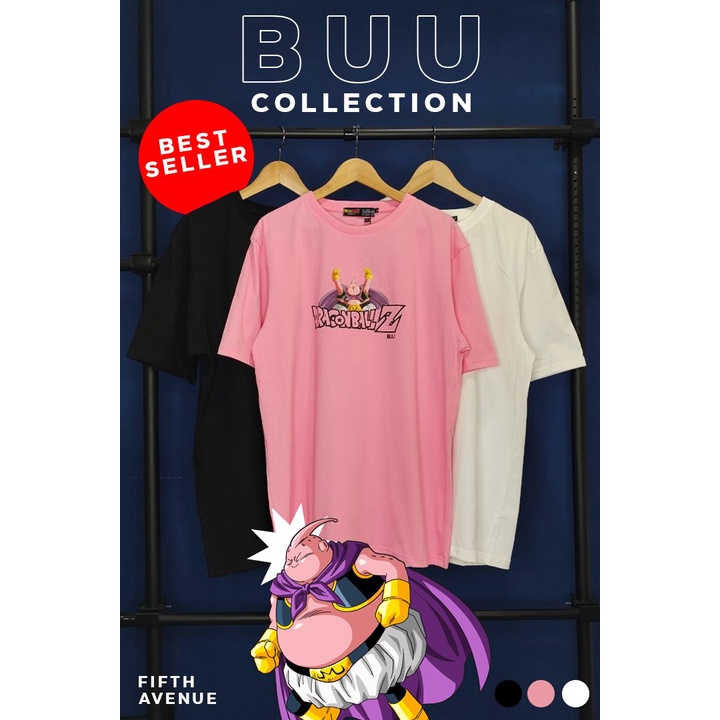 เสื้อยืดดราก้อนบอล-dragonballz-charactor-buu-จอมมารบู-ชมพู