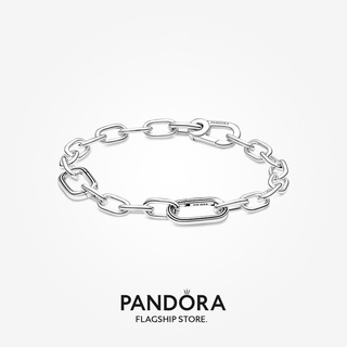 Pandora สร้อยข้อมือโซ่เงิน ME Link ของขวัญคริสต์มาส สําหรับเด็กผู้หญิง s928