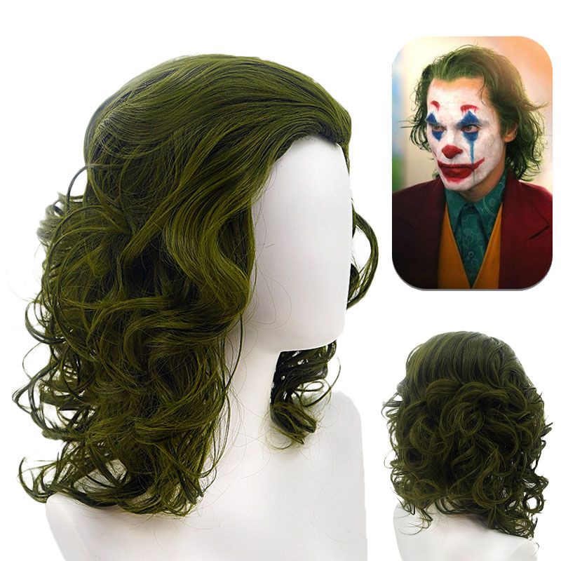 วิกผมคอสเพลย์-joker-clown-arthur-fleck-wig-joaquin-pheonix-ขนาด-35-ซม-สีเขียว-สําหรับปาร์ตี้ฮาโลวีน