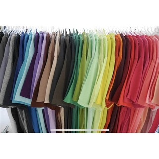 เสื้อยืดคอวีสีพื้น ใส่สบาย คุณภาพดี มีมากกว่า 30 สี ถ่ายจากสินค้าจริง ใส่ได้ทั้งชายและหญิง