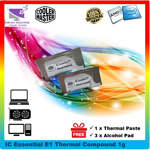 Cooler Master IC Essential E1 Thermal Compound 1 กรัม สําหรับกราฟฟิค ...