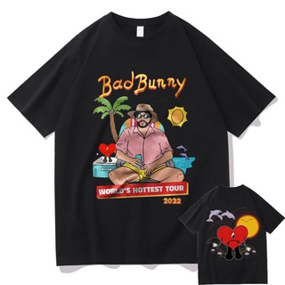 【🔥🔥】เสื้อยืดแขนสั้น พิมพ์ลายอัลบั้มเพลง Bad Bunny UN VERANO SIN TI สไตล์ฮิปฮอป สําหรับผู้ชาย