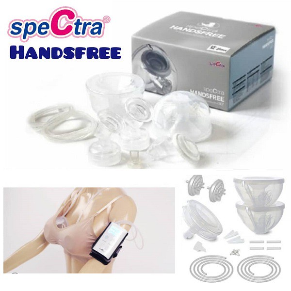 ชุดกรวยปั๊มนมแฮนด์ฟรีสเปคตร้า-ขนาด-28mm-spectra-handsfree-ของแท้พร้อมกล่อง-spsethf