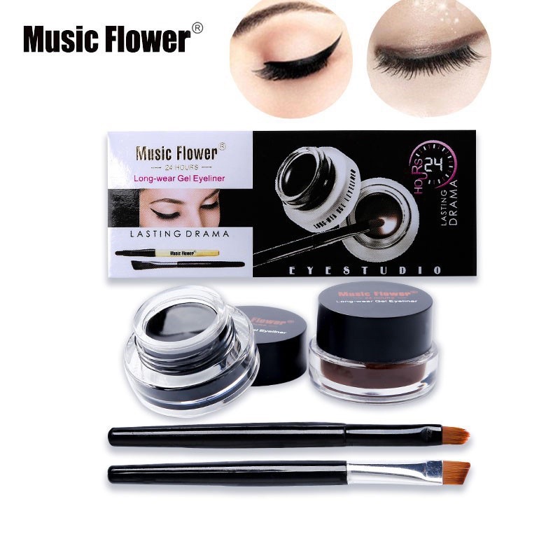 music-flower-24h-long-wear-gel-eyeliner-เจลเขียนคิ้ว-เจลอายไลเนอร์-2-ตลับ
