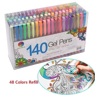 48 ชิ้น / เซต ที่มีสีสัน ปากกาเจล เรืองแสง เติมสี ตลับหมึกแฟลช ปากกาหมึก วาดภาพกราฟฟิตี ปากกานักเรียน เครื่องเขียน ซัพพลายเออร์