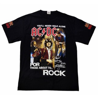 เสื้อยืดผ้าฝ้ายพรีเมี่ยมเสื้อยืด ACDC world tour 88