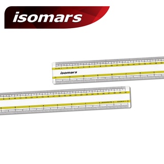 ISOMARS ไม้บรรทัด 30 cm (SCALE RULER) 1 ชิ้น