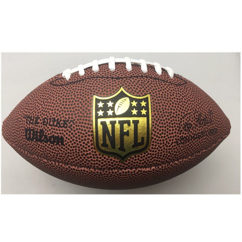 ภาพหน้าปกสินค้าWilson 1631 NFL Rugby American ลูกรักบี้ หนัง PU ขนาด 3 สําหรับฝึกซ้อมฟุตบอล จากร้าน huwuqing.th บน Shopee