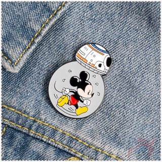 B - 8 &amp; Mickey Running - Star Wars D Isney เข็มกลัดสําหรับตกแต่ง 1 ชิ้น