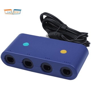 สินค้า For Gamecube Controller Adapter For Nintendo Switch Wii U Pc 4 Ports With Turbo And Home Button e No Driver