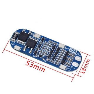 บอร์ดป้องกันเครื่องชาร์จ 3S 10A และ 20A 11.1V 12V 12.6V สำหรับ Li-Ion 18650 BMS 3.7V