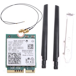 Bonjour WiFi 6 AX201NGW 802.11ac M.2 Key E Card Desktop Kit BT-compatible 5.0 Adapter