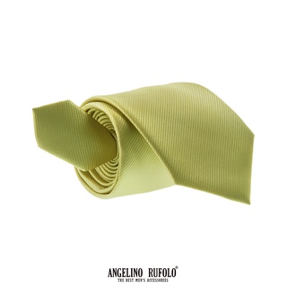 ANGELINO RUFOLO Necktie(NTS-พท.009) เนคไทผ้าไหมทออิตาลี่คุณภาพเยี่ยม ดีไซน์ Plain Necktie  สีเหลือง/ทอง/เทอควอย/น้ำเงิน