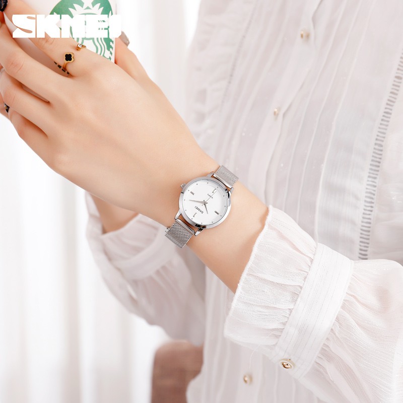 ภาพสินค้าSKMEI นาฬิกาข้อมือควอตซ์ สายสเตนเลส แฟชั่นสำหรับผู้หญิง จากร้าน skimei.th บน Shopee ภาพที่ 5